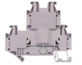 Złączka szynowa elementów kontrolnych 2-piętrowa 4-przewodowa 4mm2 szara UTTB 4-BE 3074444 /50szt./