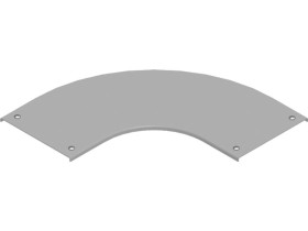 Pokrywa kolanka 90st PZKKZC100 z zamknięciem grubość blachy 2,0mm 304710 BAKS