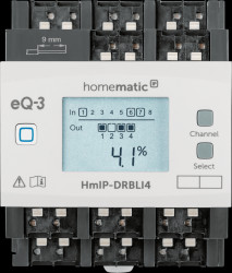 154362A0 Blinds actuator for DIN rail mounting, four channels