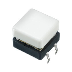 U5547 Ivory 12mm Square Tactile Switch Cap for PHAP5-50 APEM