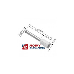 Tulejka kabl.biała 0.75mm L18mm IZOL.