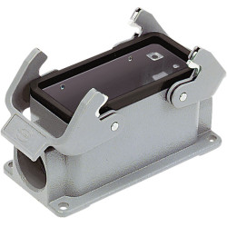 Harting 09 30 016 1230 Han&#xAE; 16 B Base SM Housing Side Entry Pg 21 2 Lever Hood