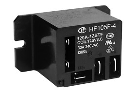 Przekaźnik mocy 120V ac SPDT Hongfa Europe GMBH 2W, montaż kołnierzowy 2500Ω Szybkie łączenie