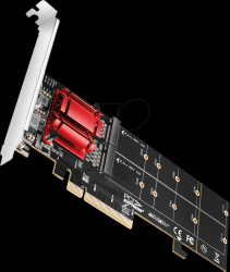 PCEM2-ND PCIe x8 &gt; 2x M.2 NVMe