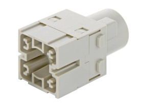 Harting 09140013004 Podwójny moduł 1 zaciskane, połączenie śrubowe osiowe 1 szt. sztuka