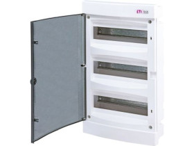 Rozdzielnica podtynkowa 36 modułowa 3x12M drzwi transparentne IP40 ECM36PT-s 001101076 ETI