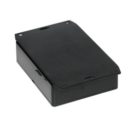 1591GF2SBK Hammond Multipurpose Black GPABS Enclosure Flanged Base 121 x 94 x 34mm