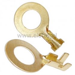 Konektor ( oczko ) mosiądz 10mm, kabel 1- 2.5mm2