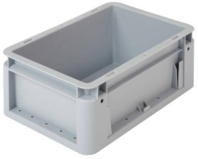 Alpha Paletten & Boxen 1658337 Pojemnik do sztaplowania nadaje się na żywność (D x S x W) 300 x 200 x 120 mm szary 1 szt