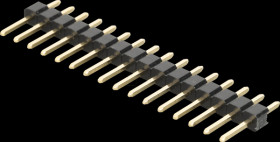 10120918 Pin header 2,54mm 1x16 H=11,6 straight