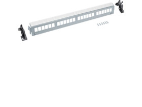 Patch Panel 24M Keystone bez modułów szyna TS lub płyta montażowa FZ24MK HAGER