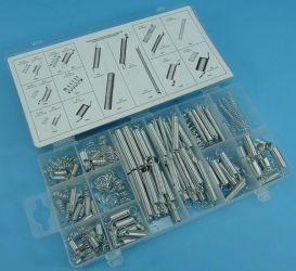 ZESTAW SPRĘŻYN 200szt ŚCIĄGAJĄCE-ROZCIĄG