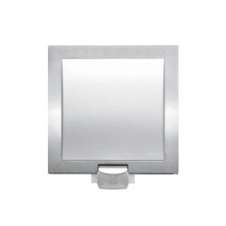Oprawa elewacyjna z czujnikiem ruchu i zmierzchu Steinel L 20 S PIR max. 60W E27 IP44 230V srebrna / stal nierdz ST566814