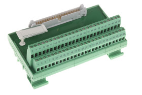 Moduł 50 -pinowe na szynę DIN Phoenix Contact do kabla taśmowego Męski długość 135mm 1A