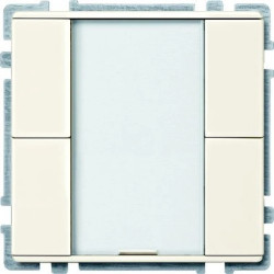 Przycisk podwójny plus, biały, połysk, Artec/Antique MTN628144