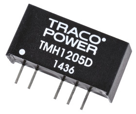 Przetwornica DC-DC, 2W, Uwe 10,8 → 13,2 V DC, Uwy ±5V dc, Iwy ±200mA Nie, TRACOPOWER Nie