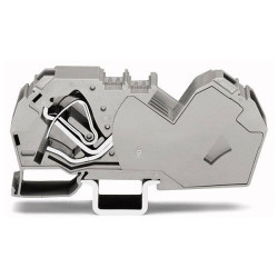 WAGO 785-604 2-conductor Through Terminal Block &amp; End Plate for Ex I Blue