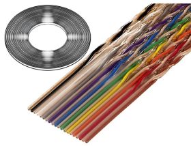 Przewód wstążkowy, linka Cu, 34x28AWG, r,:1.27mm, PVC