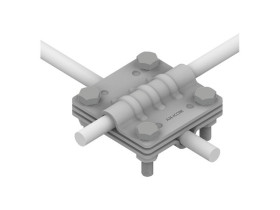 Złącze krzyżowe /małe/ B=30 mm 3 płytki-4xM6 /OG/ AN-05A/OG/-1 A191148 AN-KOM
