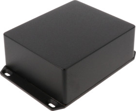 Aluminum die cast enclosure, (L x W x H) 145 x 121 x 56 mm, black (RAL 9005), IP65, 1590WXFLBK