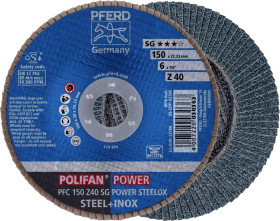 Tarcza lamelkowa PFERD TOOLS PFC 150 Z 40 SG POWER STEELOX 67784150 Średnica 150 mm 10 szt.