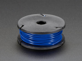 Adafruit Stranded-Core Wire Spool - 25ft - 22AWG - Blue