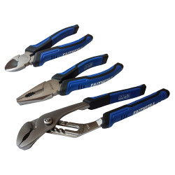 Faithfull FAIPLSET3N Soft Grip Pliers Set, 3 Piece