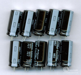 2200uF/6,3V/105C LOW ESR RUBYCON (OPAK. 10 SZT.) KONDENSATOR ELEKTROLITYCZNY