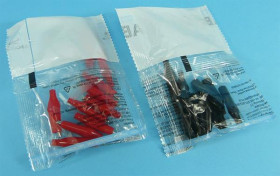 KROKODYLEK IZOL. 28m RED/BLACK 10szt