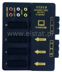 Euro Video Selector 4x GN EURO 6xRCA