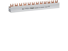 Szyna grzebieniowa widełkowa pozioma 12 modułów 4P 16 mm2 KDN480A HAGER