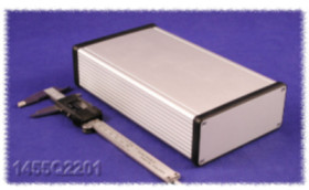 Aluminum enclosure, (L x W x H) 220 x 125 x 52 mm, natural, IP54, 1455Q2201