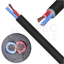 Kabel głośnikowy CLS215-B2CA 2x1,5mm2 Cu OFC zewnętrzny B2ca bezhalogenowy LSOH czarny PROCAB
