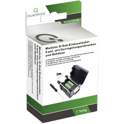 Quadrios 2010C246 Series D-SUB Socket 9 Pins Screws 1 Set