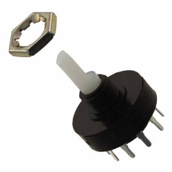 C & K Switches R20507RR02Q Rotary Switch R Series Przełącznik obrotowy 125 V/AC, 125 V/DC 5 A Pozycje przełączenia 5 1 s