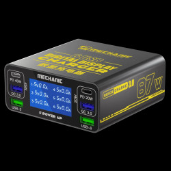 Inteligenta stacja ładowania 87W QC3.0 F-POWER 6P Mechanic