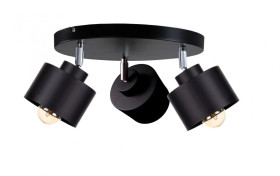 Spot nowoczesny 3x E27 SIMPLY BLACK