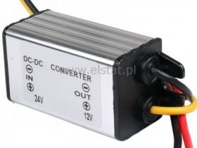 Przetwornica STEP-DOWN z 24V na 12V; 5A wodoodp.