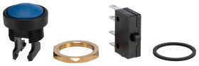 Osłona uszczelniona przełącznika przyciskowego 49-59 Chwilowy SPDT średnica wycięcia 16 mm Panel ITW Switches Bezbarwny