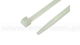 Opaski kablowe, 2,5x160mm, kolor naturalny, 100szt