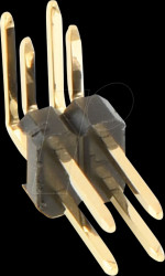 947-15-004-00 Pin header RM 2.54mm, angled, 2-row, 4-pin