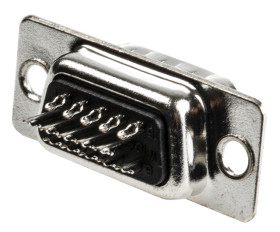 Złącze D-Sub 15-pinowe Męski Kątowe Montaż na panelu raster 2.29mm Złoto na niklu