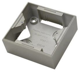 KIER Puszka natynkowa satyna light PNP-W/45