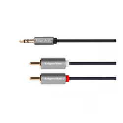 Kabel jack 3,5st-2*RCA 1,8m K&M Kruger&Matz Basic