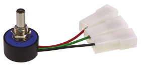 Potencjometr 2kΩ typ Obrotowy Vishay średnica wału 6,35 mm 1W długość wału 22.2mm Montaż panelowy