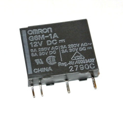 G6M-1A 12VDC Przekażnik mocy, Max napiecie: 270VAC/125VDC, Max prad: 5 A, Producent: Omron, Rodzaj styków: SPST-NO, Wymiary: 20,