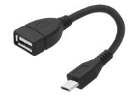 USBGA-USBWMIC-K Przejście: Gniazdo USB typu A - wtyk USB micro z kabelkiem