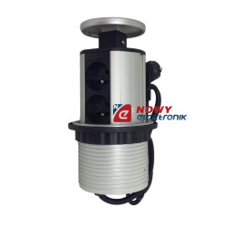 Gniazdo chowane wpuszczane 4gn. w blat Power Port 4 blatu