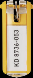 195704 Key fob Key Clip, 6 pieces, yellow