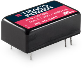 DC converter, 36-75 VDC, 10 W, 1 output, 5.1 VDC, 83 % efficiency, TEL 10-4811